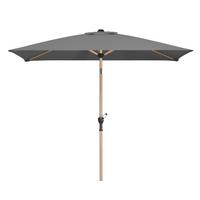 Sonnenschirm Cordoba BxHxT: 150x231x230 cm Anthrazit - Eichefarben/Anthrazit, Basics, Textil/Metall (150/231/230cm) - Schneider