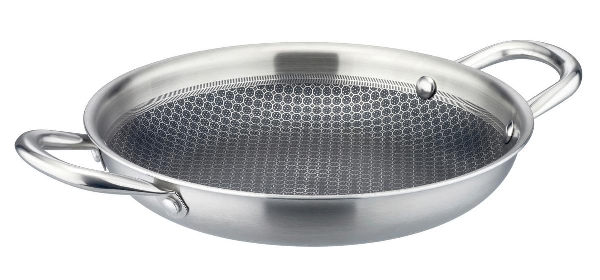 Inoxxa Black Servierpfanne Edelstahl, 18/8, Ø 24cm - Edelstahlfarben, Basics, Metall (24cm) - GSW