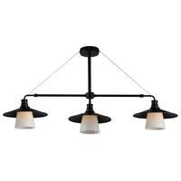 Pendelleuchte 33-43115 Loft - Schwarz, Design, Metall (98/26/55cm)