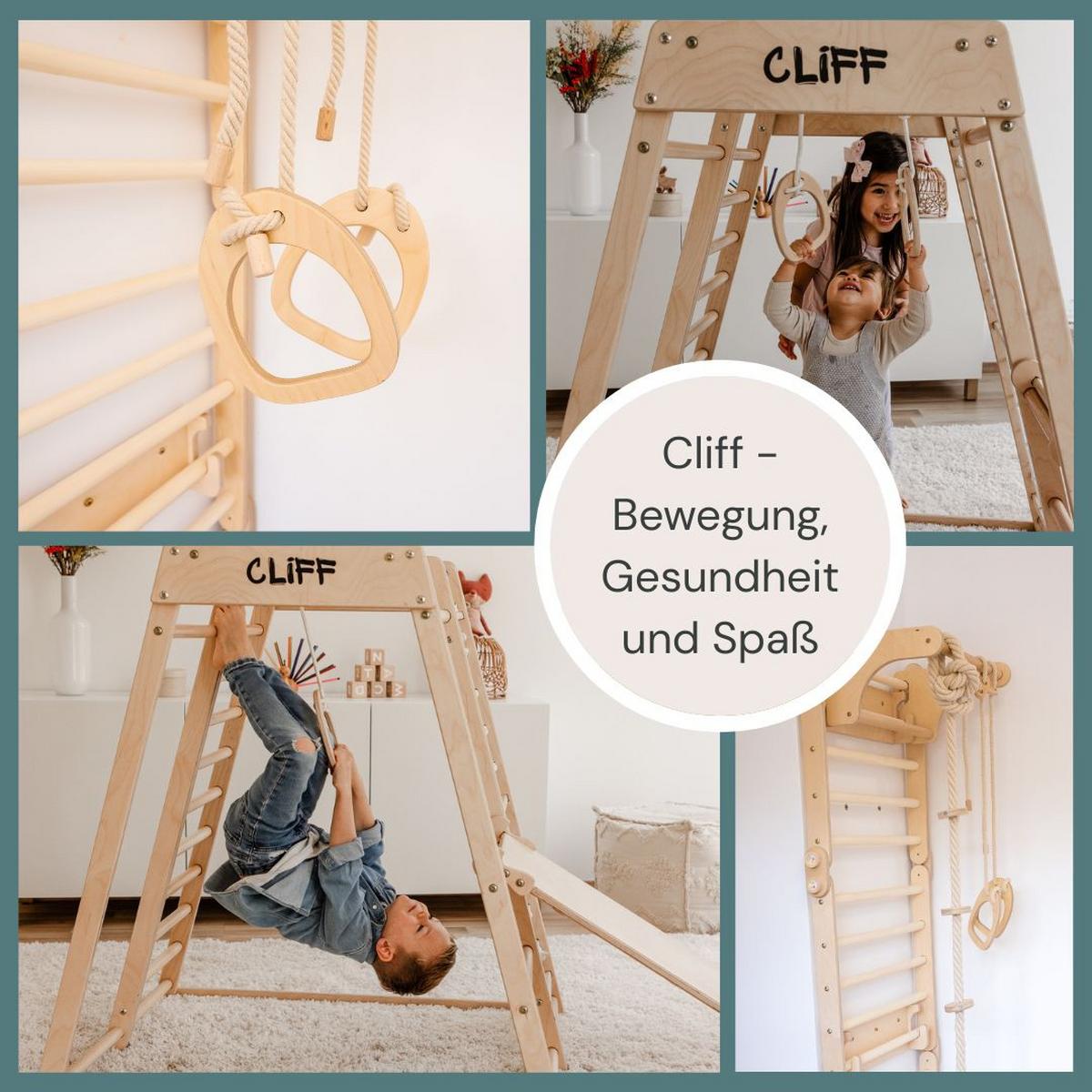 Gymnastikringe 2er Set - Birkefarben, Basics, Holz (15/17cm) - CLIFF