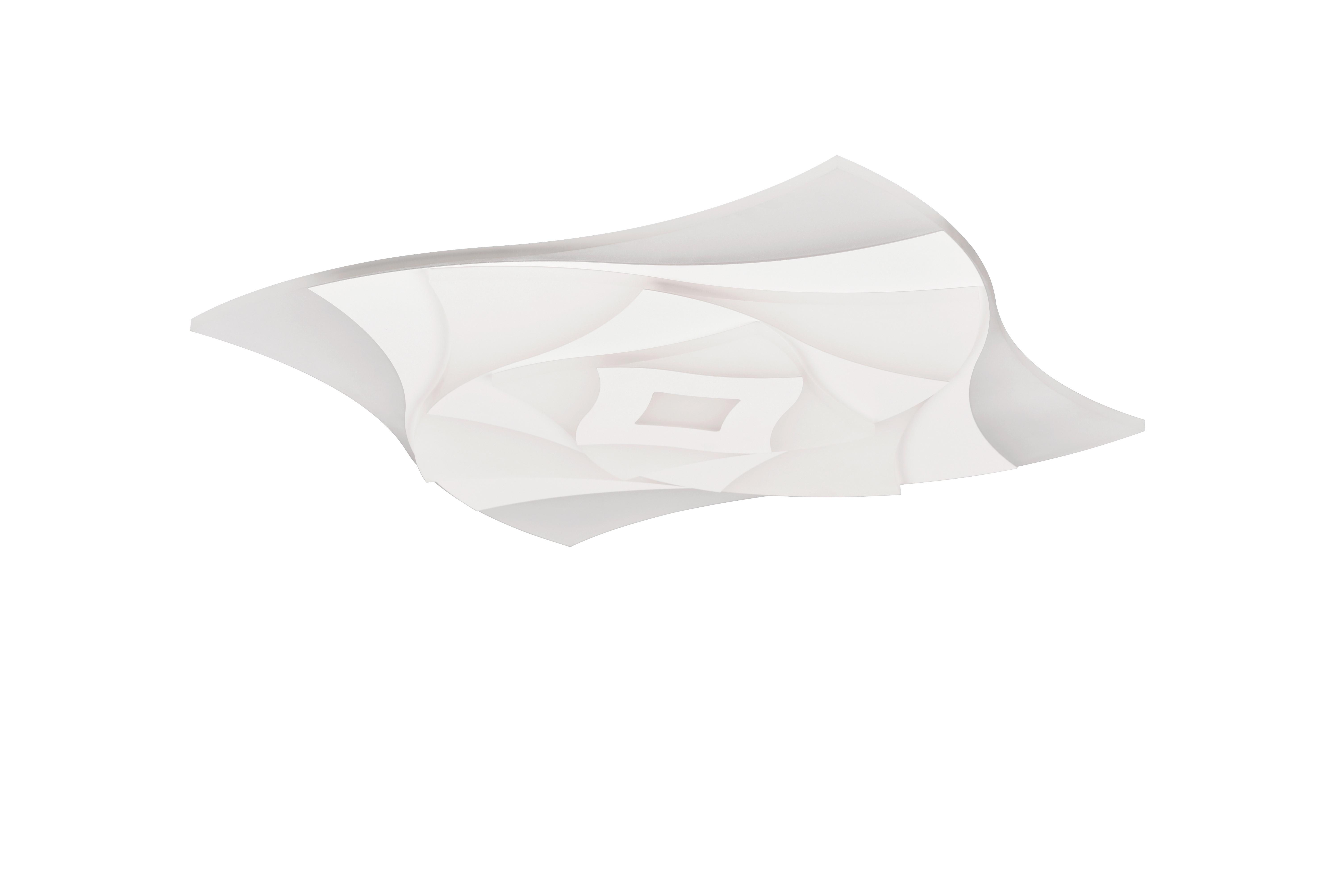 LED-Deckenleuchte 647110131 Akita - Weiß, Design, Kunststoff/Metall (48/48/5,5cm) - Trio Leuchten