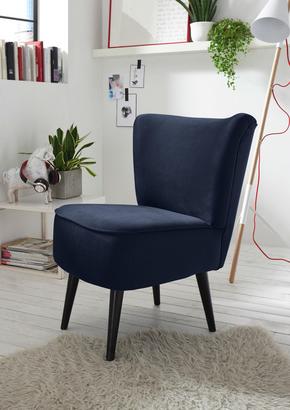 Sessel mit Samtbezug