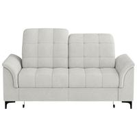 Dvoumístná pohovka LOA úložní prostor, krémová - černá/krémová, Konvenční, kov/textil (183/89-103/101cm)