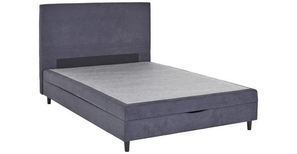 Boxspringbett Kleopatra - Anthrazit, KONVENTIONELL, Holz/Holzwerkstoff (140/200cm) - Ondega