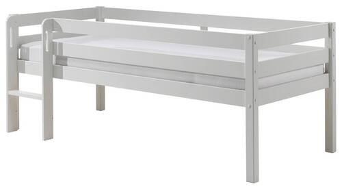 Hochbett Pino Weiß lackiert 90x200cm - Weiß, MODERN, Holz/Holzwerkstoff (90/200cm) - MID.YOU