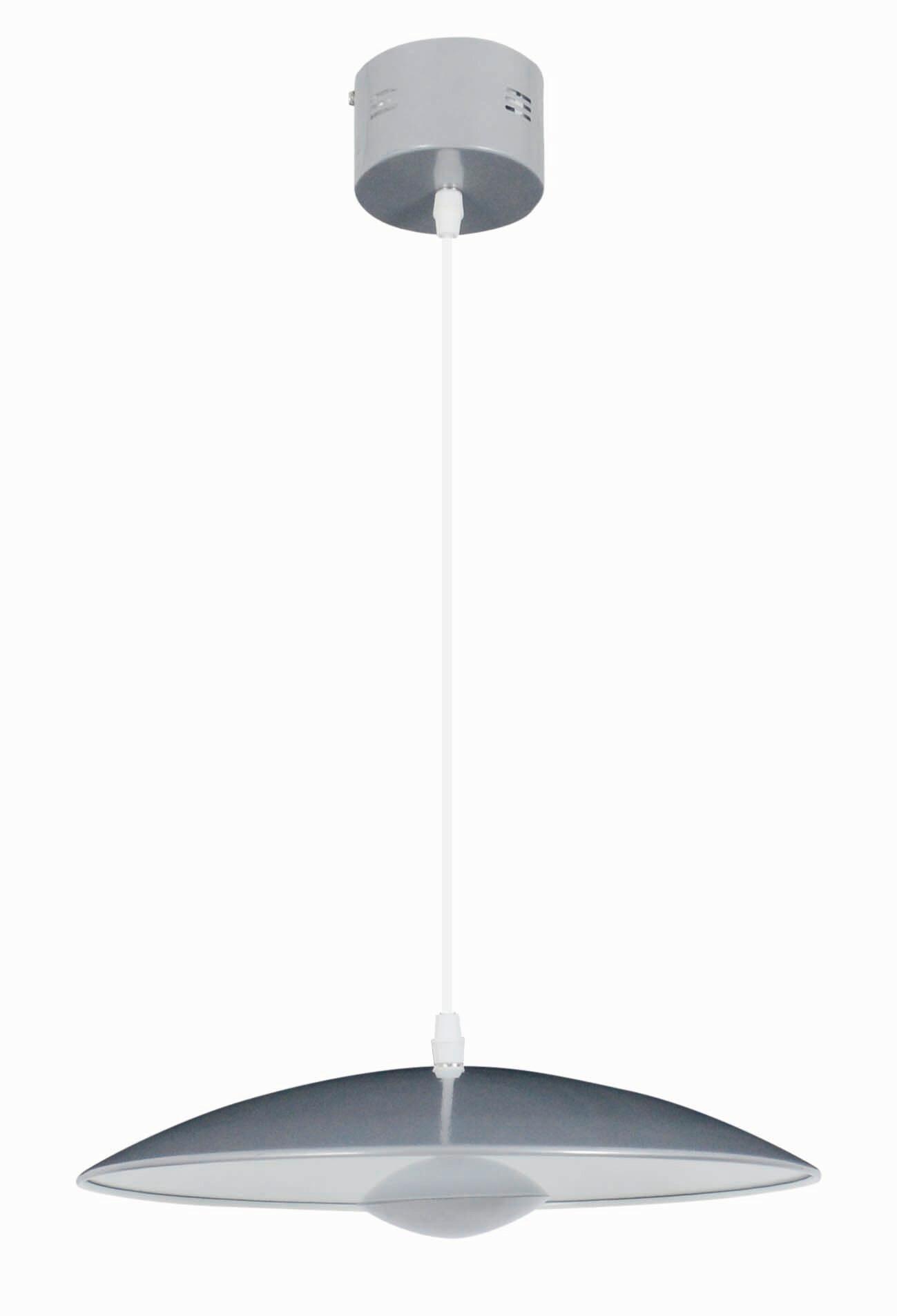 Led-hängeleuchte Oslo H: 125 Cm - Silberfarben, Design, Metall (34/125cm) - Näve