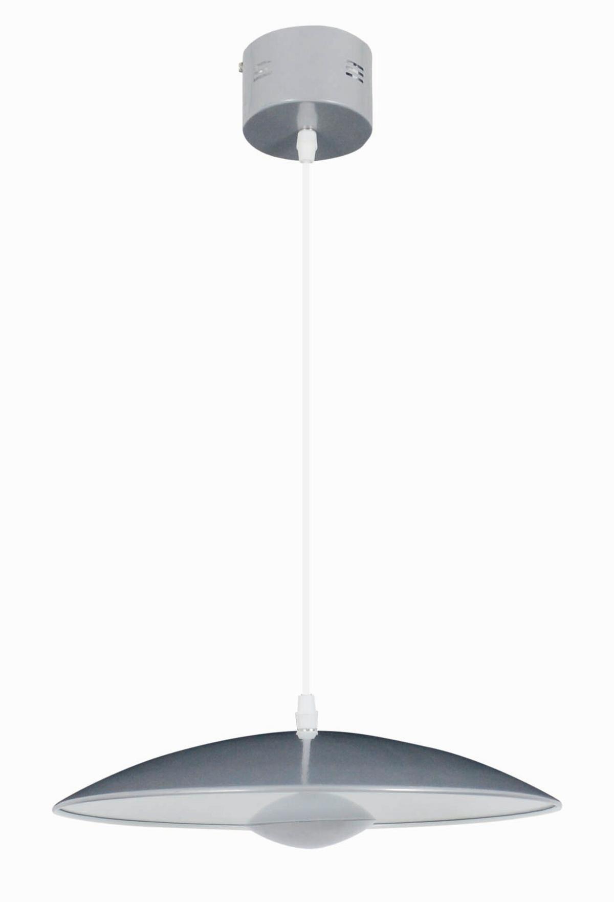 Led-hängeleuchte Oslo H: 125 Cm - Silberfarben, Design, Metall (34/125cm) - Näve