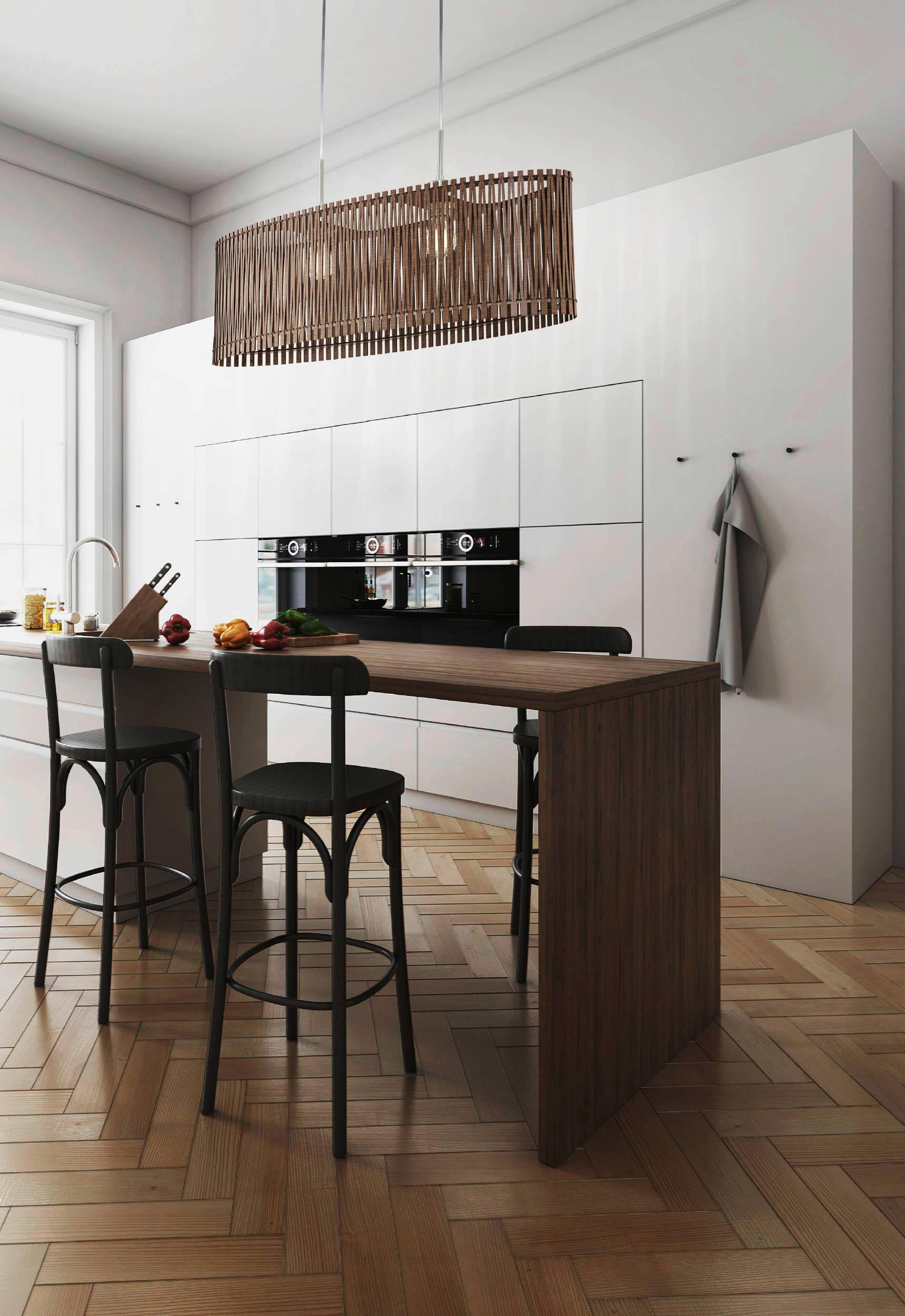 Hängeleuchte 96201* Sendero - Braun, Natur, Holz/Metall (77,5/25/130cm) - Eglo