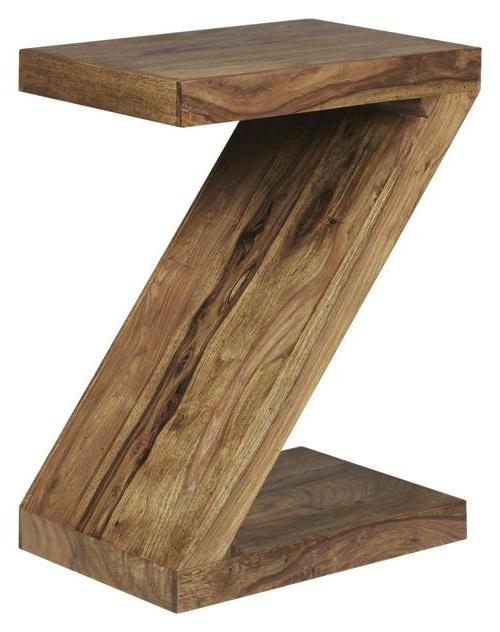 Příruční stolek mumbai masív - barvy sheesham, Design, dřevo (44/30/59cm) - MID.YOU