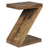 Beistelltisch Holz Z-förmig Mumbai, Sheesham - Sheeshamfarben, Design, Holz (44/30/59cm) - MID.YOU