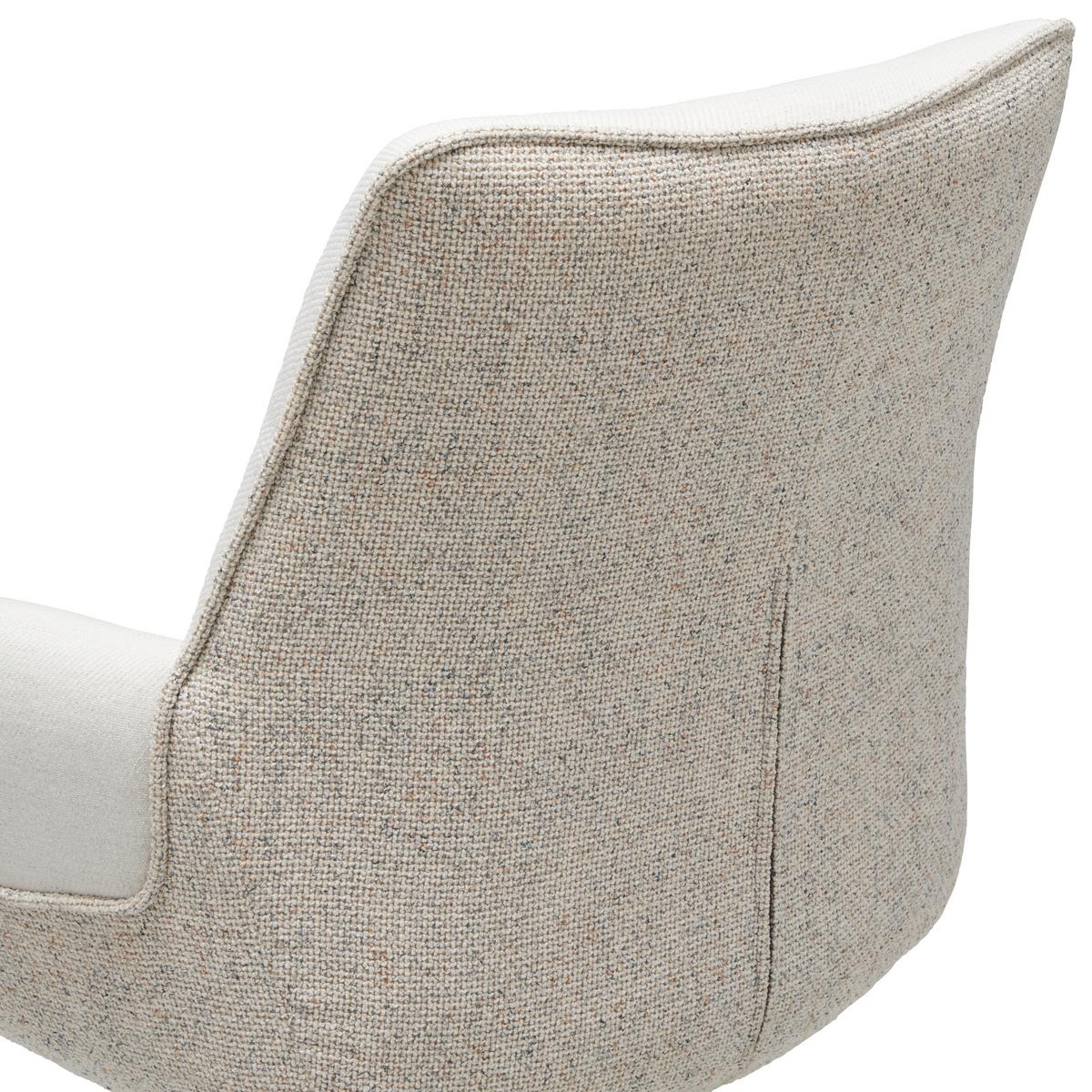 Armlehnstuhl Xenia - Champagner/Beige, LIFESTYLE, Textil/Metall (63/87/62cm) - Livetastic