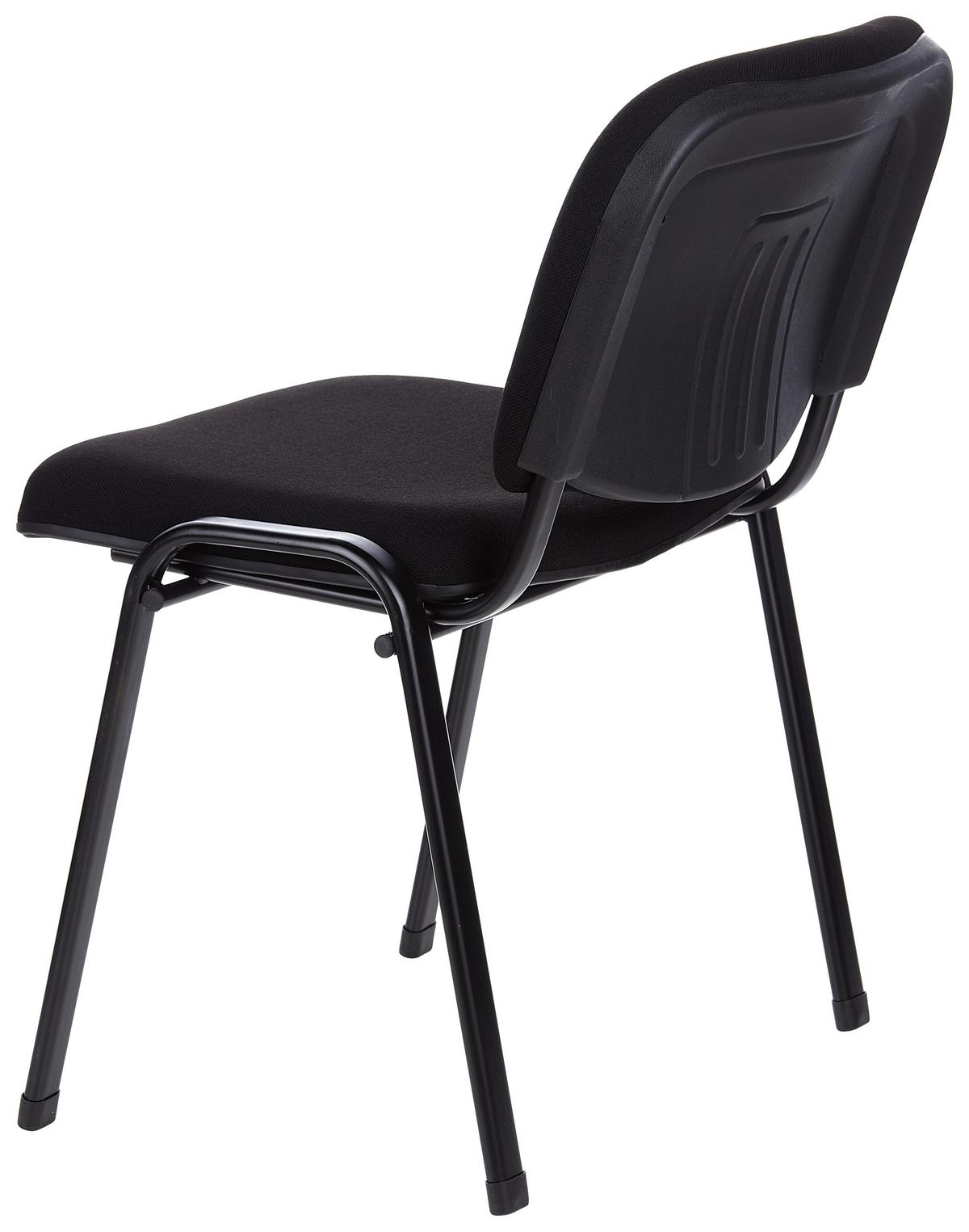 Besucherstuhl Xt 600 - Schwarz, Basics, Textil/Metall (58/84/48cm) - MID.YOU