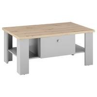 Couchtisch Chambord Hellgrau/Eiche Dekor B: 107cm - Eichefarben/Hellgrau, Design, Holzwerkstoff (107/46/67cm) - MID.YOU