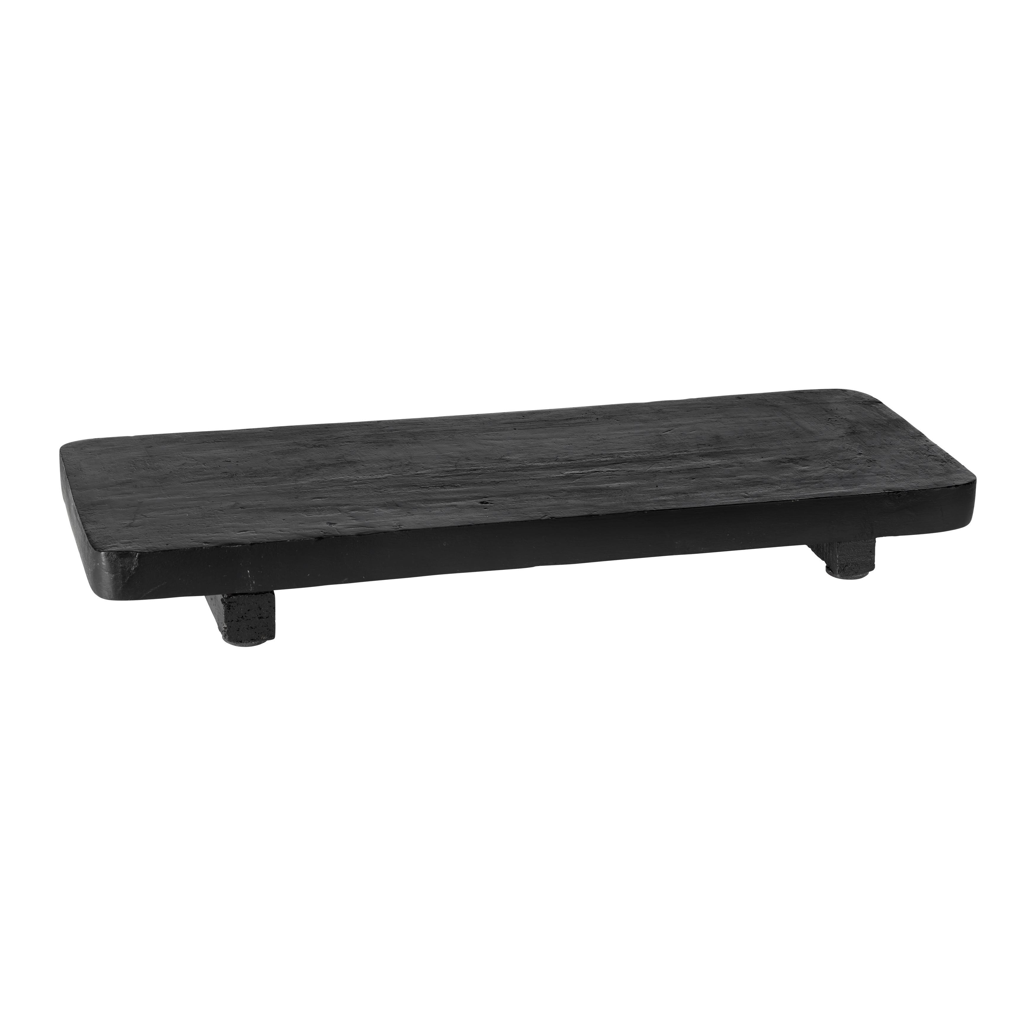 Dekorační Talíŕ Esra - černá, Basics, dřevo (38/15/4cm) - Modern Living