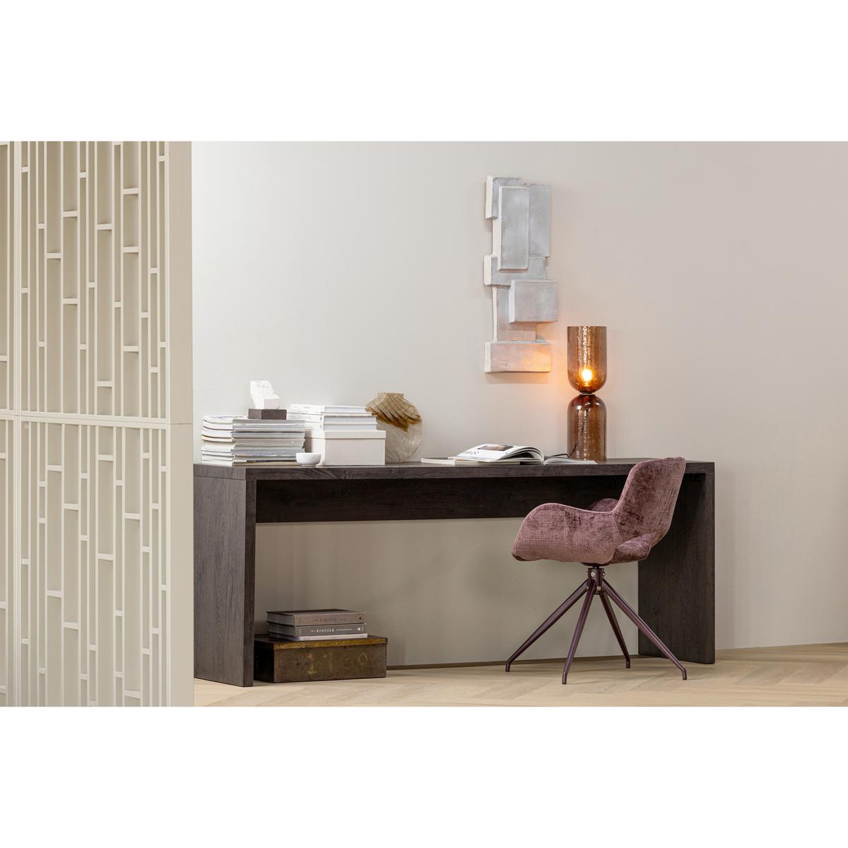 ARMLEHNSTUHL-SET Eliva Lila B: 58cm - Lila/Schwarz, MODERN, Textil/Metall (58/58/82cm) - Livetastic