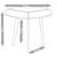 Konferenčný Stolík Henrik - čierna/farby vlašského orecha, Basics, kov/drevo (60/51cm) - Modern Living Konferenčný Stolík Henrik - čierna/farby vlašského orecha, Basics, kov/drevo (60/51cm) - Modern Living