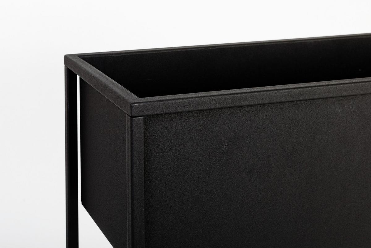 Blumenständer Metall Schwarz Bxhxt: 60x23x90 Cm - Schwarz, Basics, Metall (60/23/90cm)