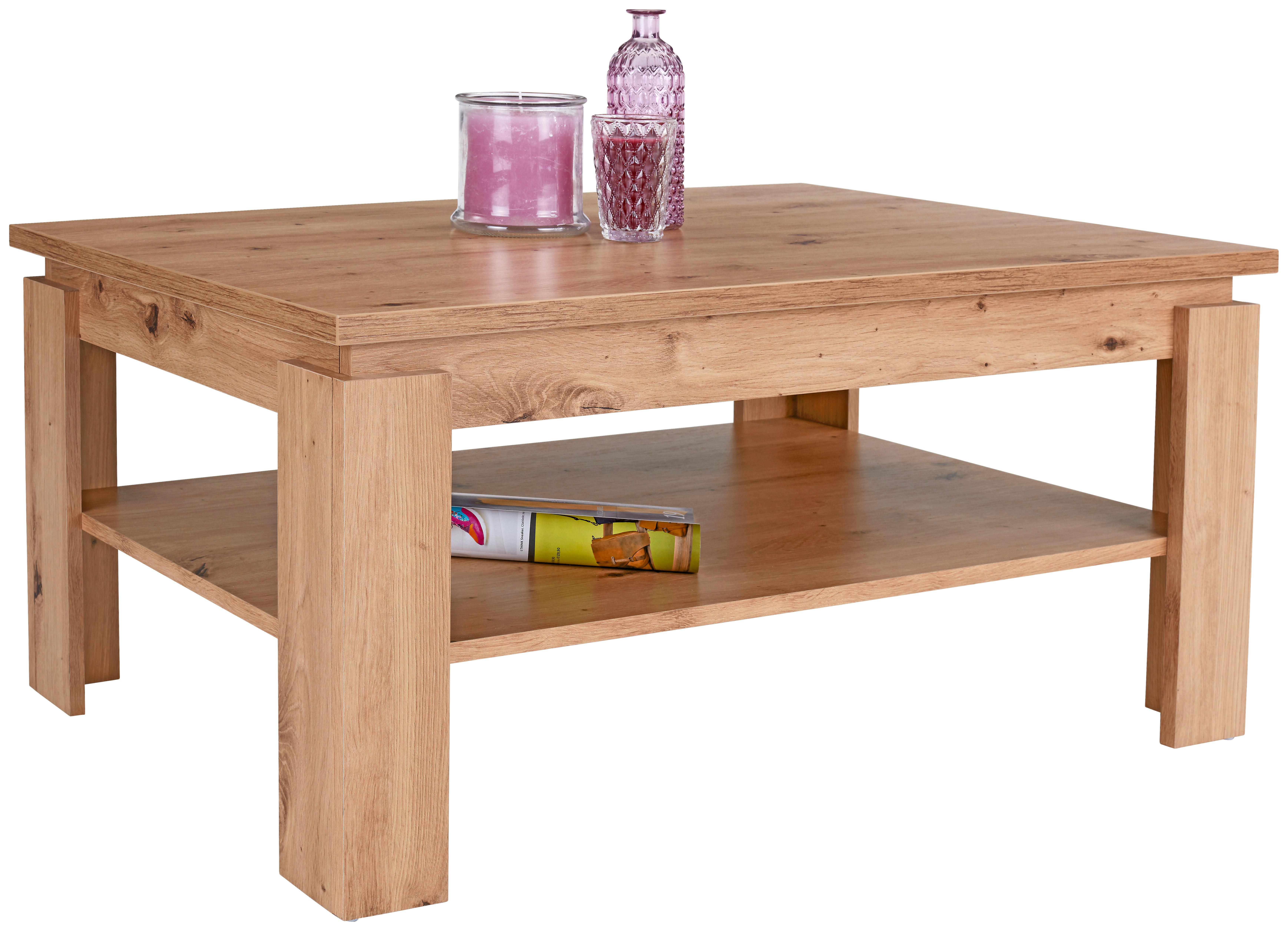 Couchtisch mit Ablagefach Nizza 2, Artisan Eiche Dekor - Eichefarben, MODERN, Holzwerkstoff (100/45/60cm)