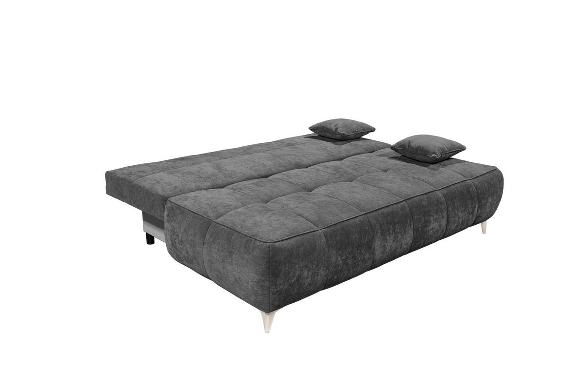 Schlafsofa Elisa Anthrazit, Schlaffunktion - Kaschmir/Anthrazit, MODERN, Textil (215/96/106cm) - MID.YOU