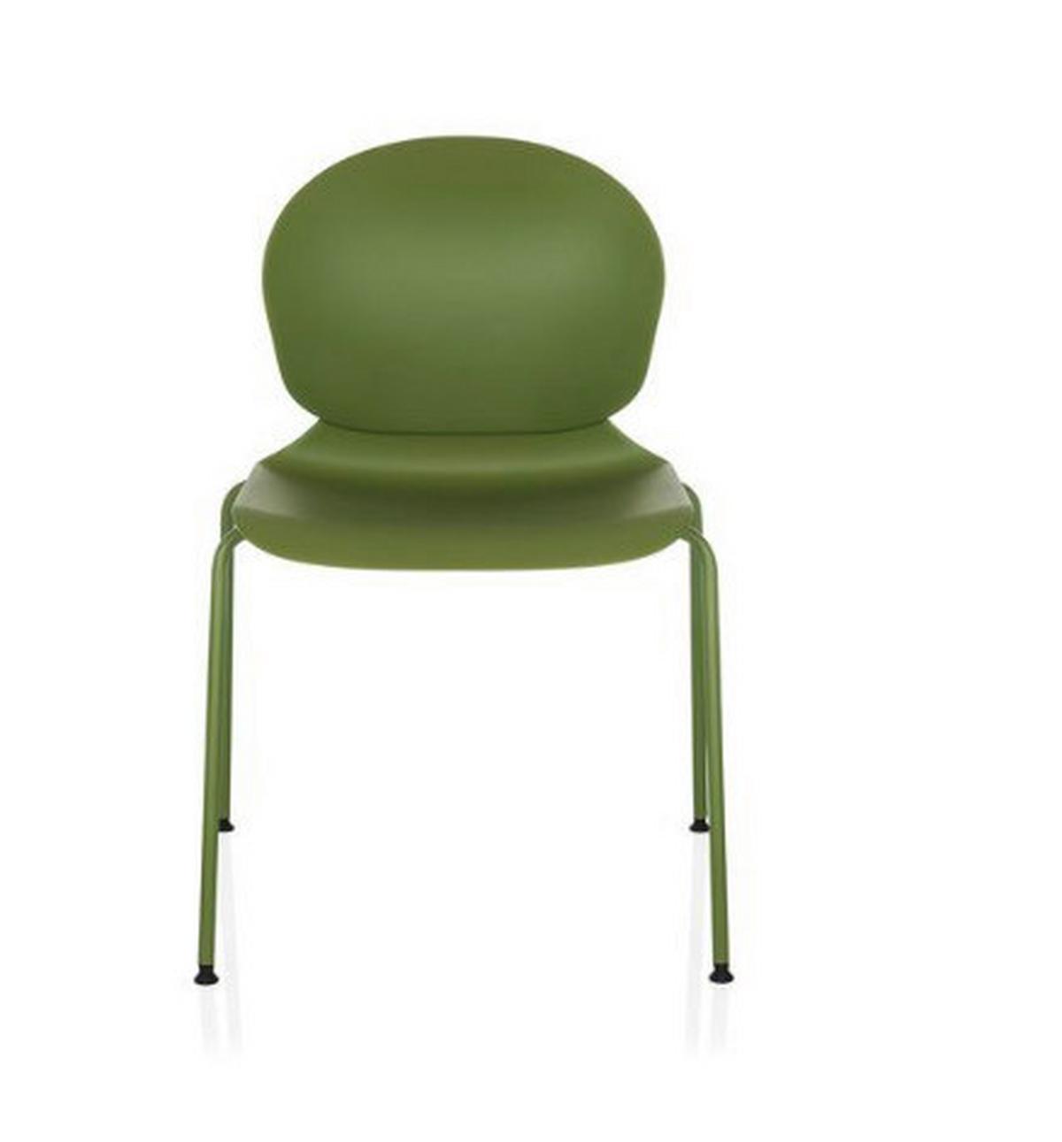 Besucherstuhl T36 Vi Grün B: 56 cm - Grün, MODERN, Kunststoff/Metall (56/80/54cm) - MID.YOU