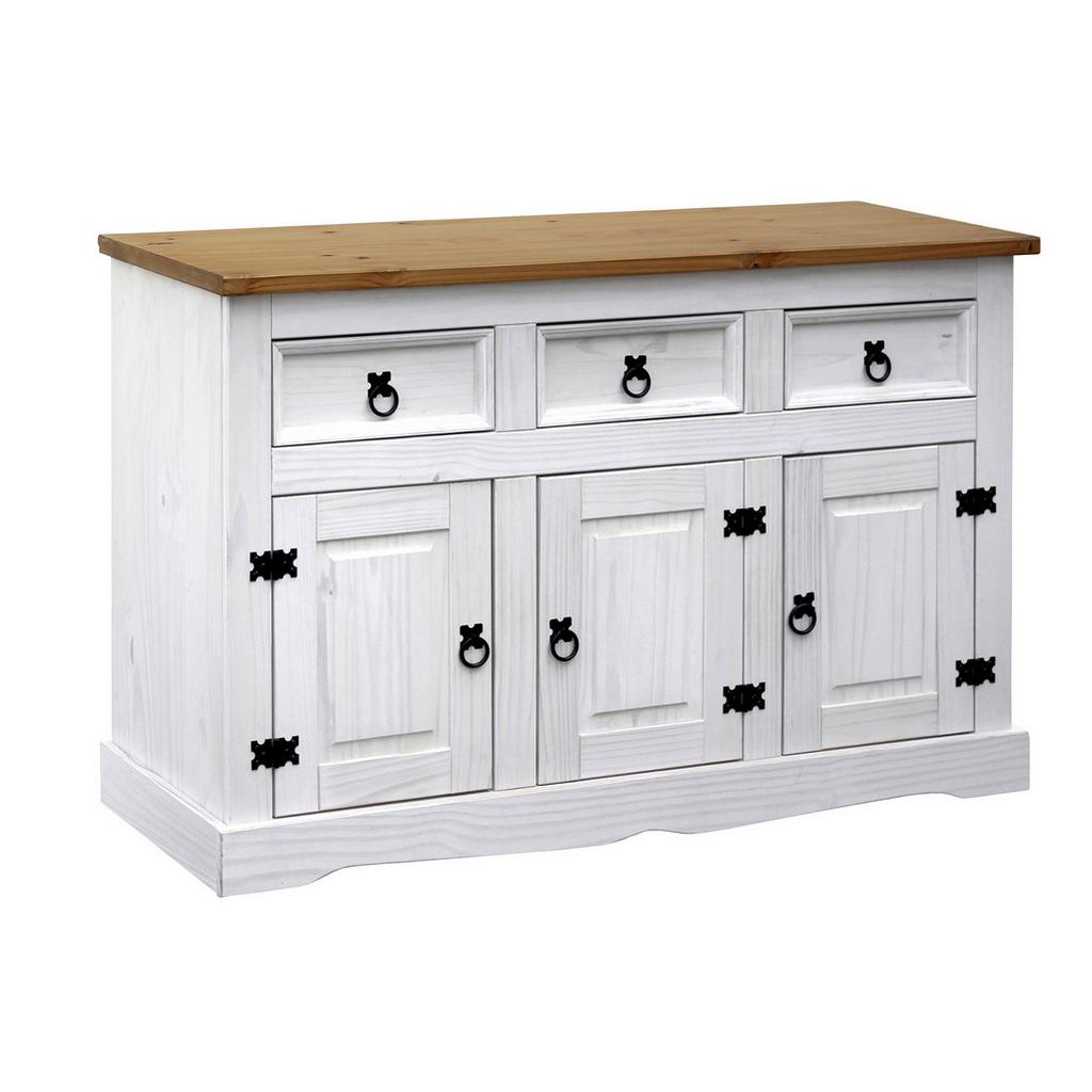 SIDEBOARD Naturfarben/Weiß B: 130cm
