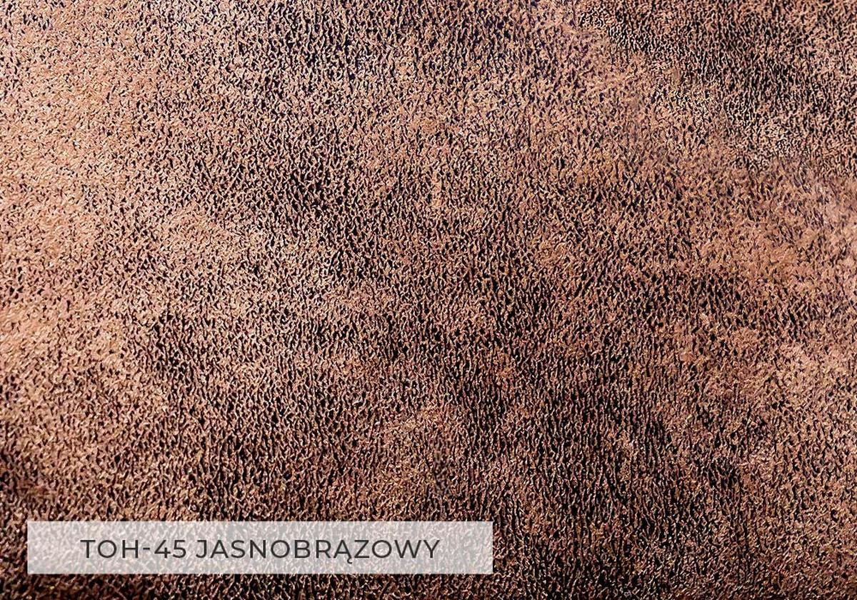 Sedačka LEONIE U, levá, vintage hnědá - černá/hnědá, Moderní, kov/textil (198/304/149cm)