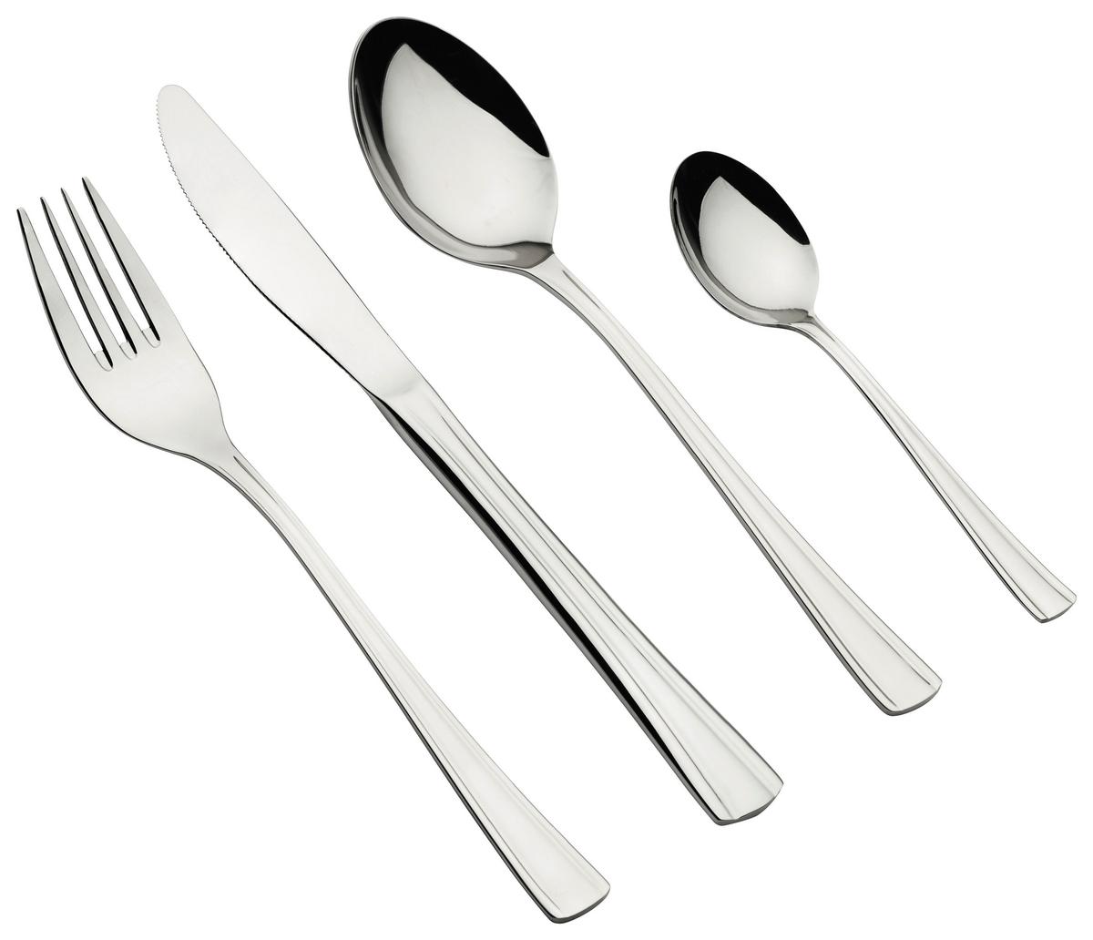 Besteckset Cindy Silberfarben, 24-teilig - Silberfarben, Trend, Metall - Mäser