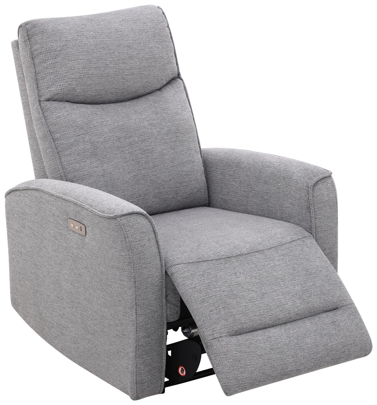 Fernsehsessel Leon Dunkelgrau mit Relaxfunktion - Dunkelgrau/Schwarz, Basics, Holz/Kunststoff (80/102/96cm) - Ondega