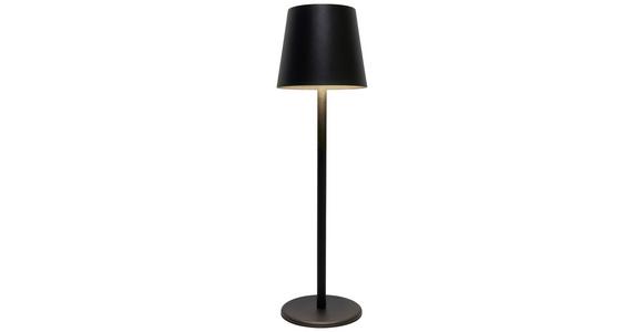 LED-Tischlampe Emily dimmbar Schwarz USB-Aufladbar - Schwarz, Basics, Kunststoff/Metall (11,5/36cm) - Luca Bessoni