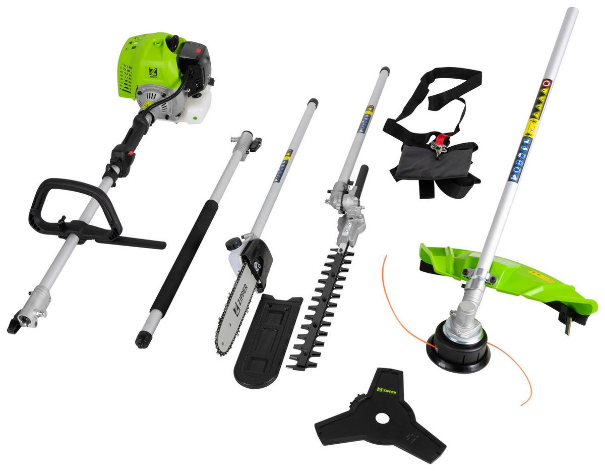 Gartengeräteset Zi-gps252 Mit Schultergurt Benzin 1450 W - Schwarz/Grün, Basics, Metall (38/27/244cm) - Zipper