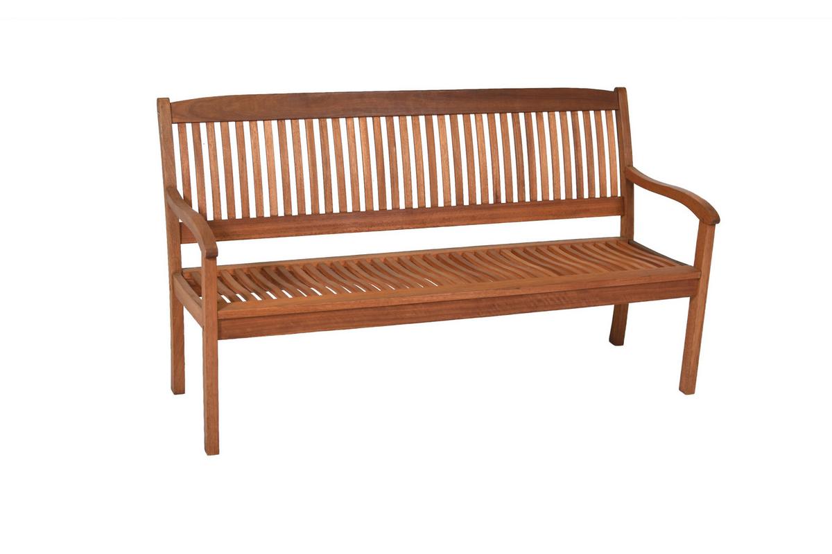 Gartentischgruppe Maracaibo 3 -Teilig. Naturfarben - Eukalyptusholzfarben, KONVENTIONELL, Holz - Gardenson