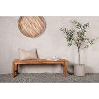 Gartenbank Kenya - Teakfarben, KONVENTIONELL, Holz (150/45/40cm) - Gardenson