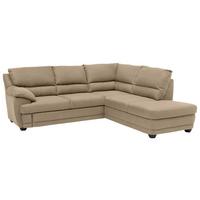 Ecksofa Nebolo Sandfarben 245x225 Cm - Sandfarben, Design, Textil (245/225cm) - Livetastic