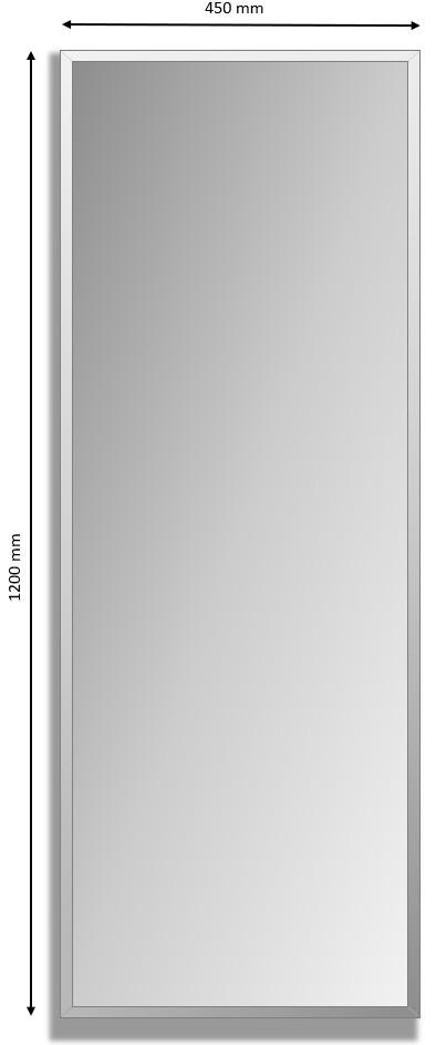 Wandspiegel Crystal Eckig Facettenschliff B: 45 cm - MODERN, Glas (45/120/0,3cm) - Ondega