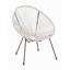 Zahradní Židle Uno - bílá/černá, kov/umělá hmota (72/88/77cm) - MÖMAX modern living
