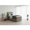 Boxspringbett 90x200 Sandfarben - Sandfarben/Schwarz, MODERN, Holzwerkstoff/Textil (90/200cm) - MID.YOU