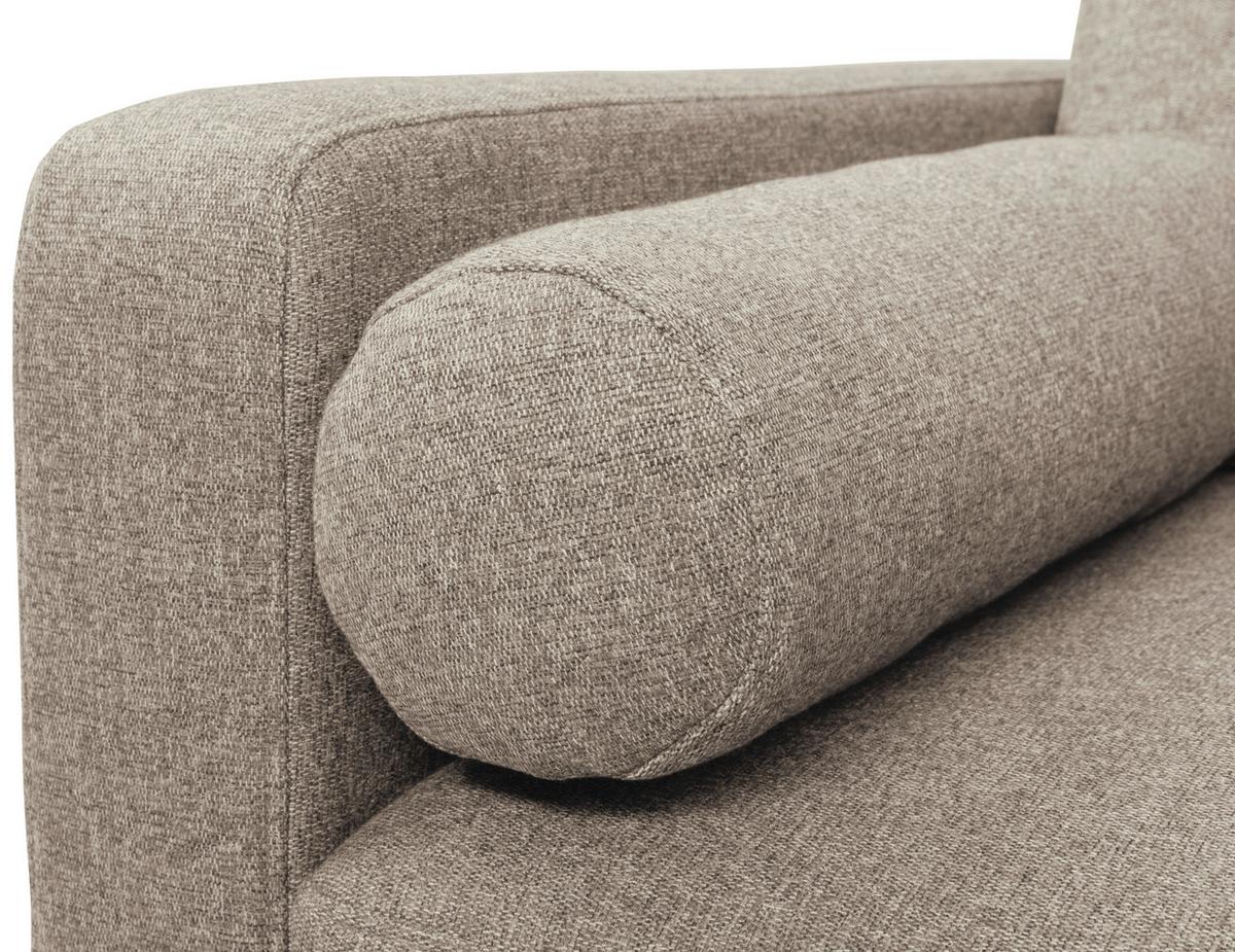 Eckschlafsofa Noret Beige S: 223/157 cm - Beige/Schwarz, KONVENTIONELL, Textil (223/157cm) - MID.YOU