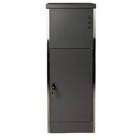 Paketbox XL mit 2 Schlüsseln H: 118,5 cm - Schwarz, Basics, Metall (39,5/118,5/38,5cm)