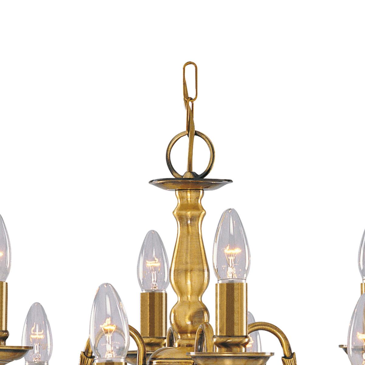 Csillár Flemish 1019-8ab - sárgarézszínű, Design, fém (62/120cm)