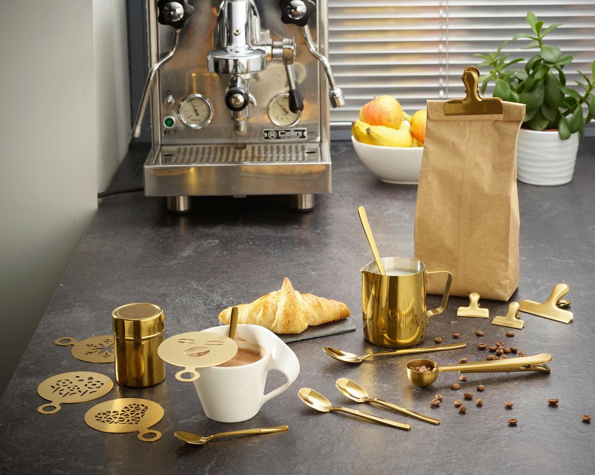 Kaffeeset Cosme - Goldfarben, Basics, Metall - Echtwerk