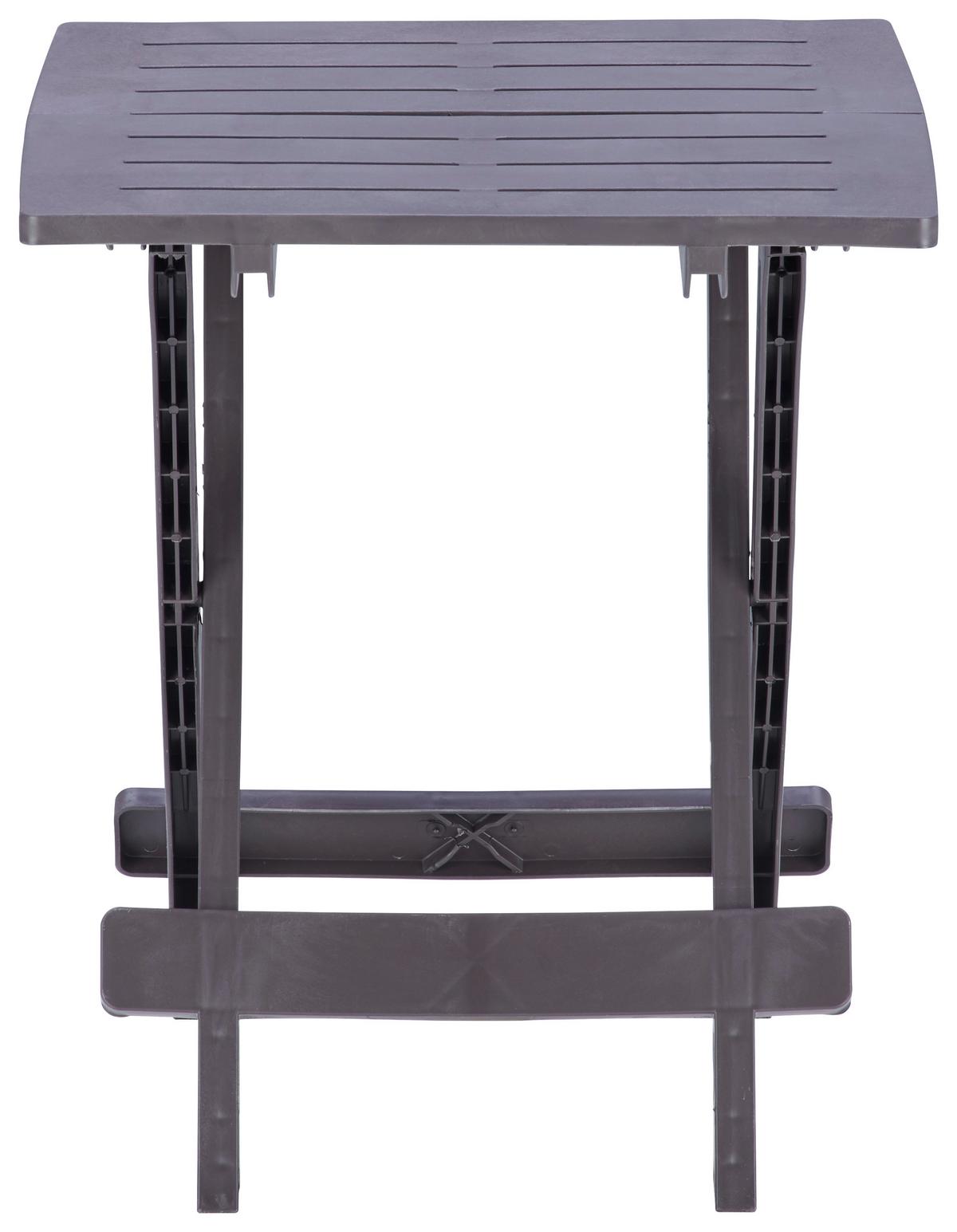 Beistelltisch Klappbar Adige Mokkafarben - Braun, MODERN, Kunststoff (44/50/44cm)