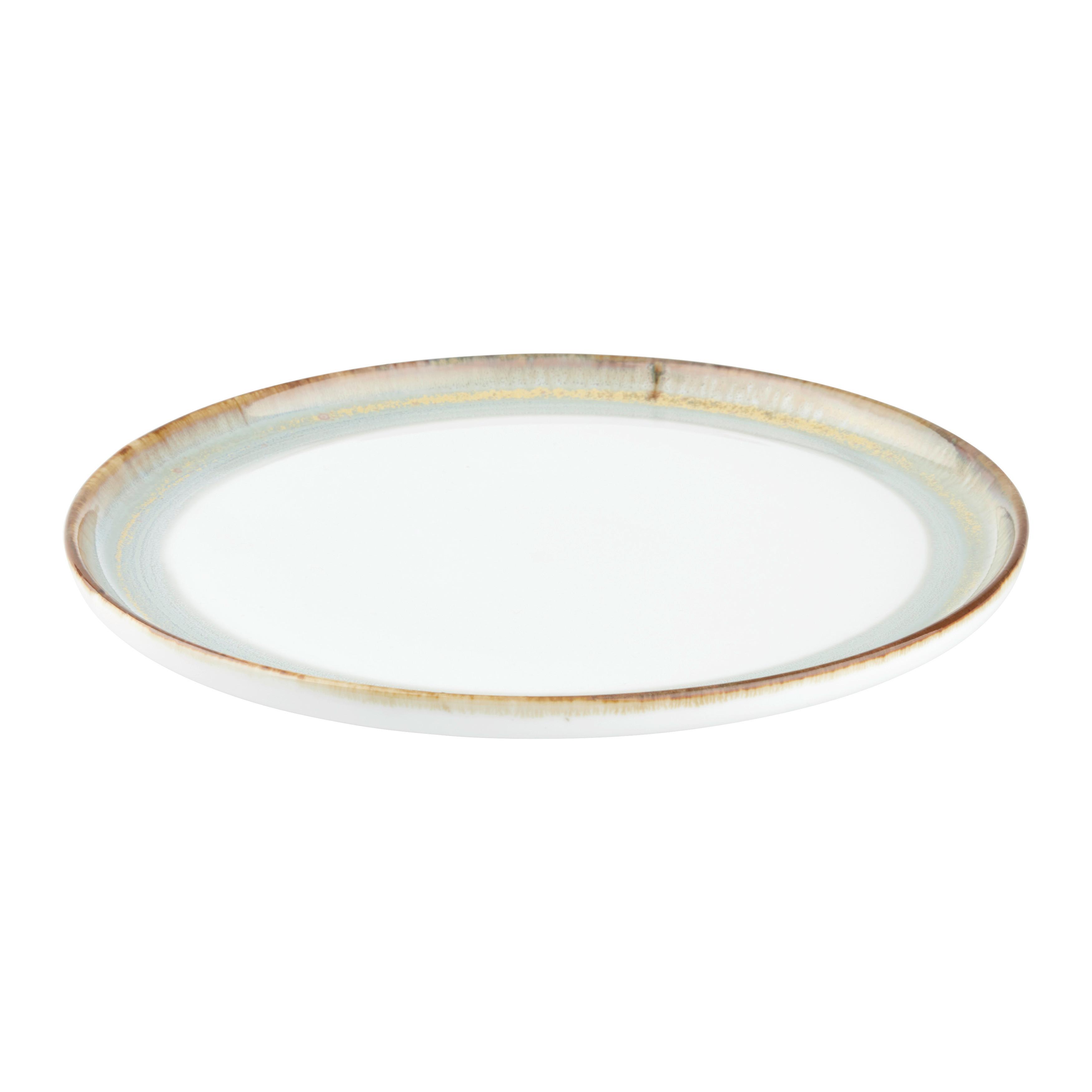 Dezrtní talířek SATURN - zelená, Moderní, keramika (21,5cm) - Mömax