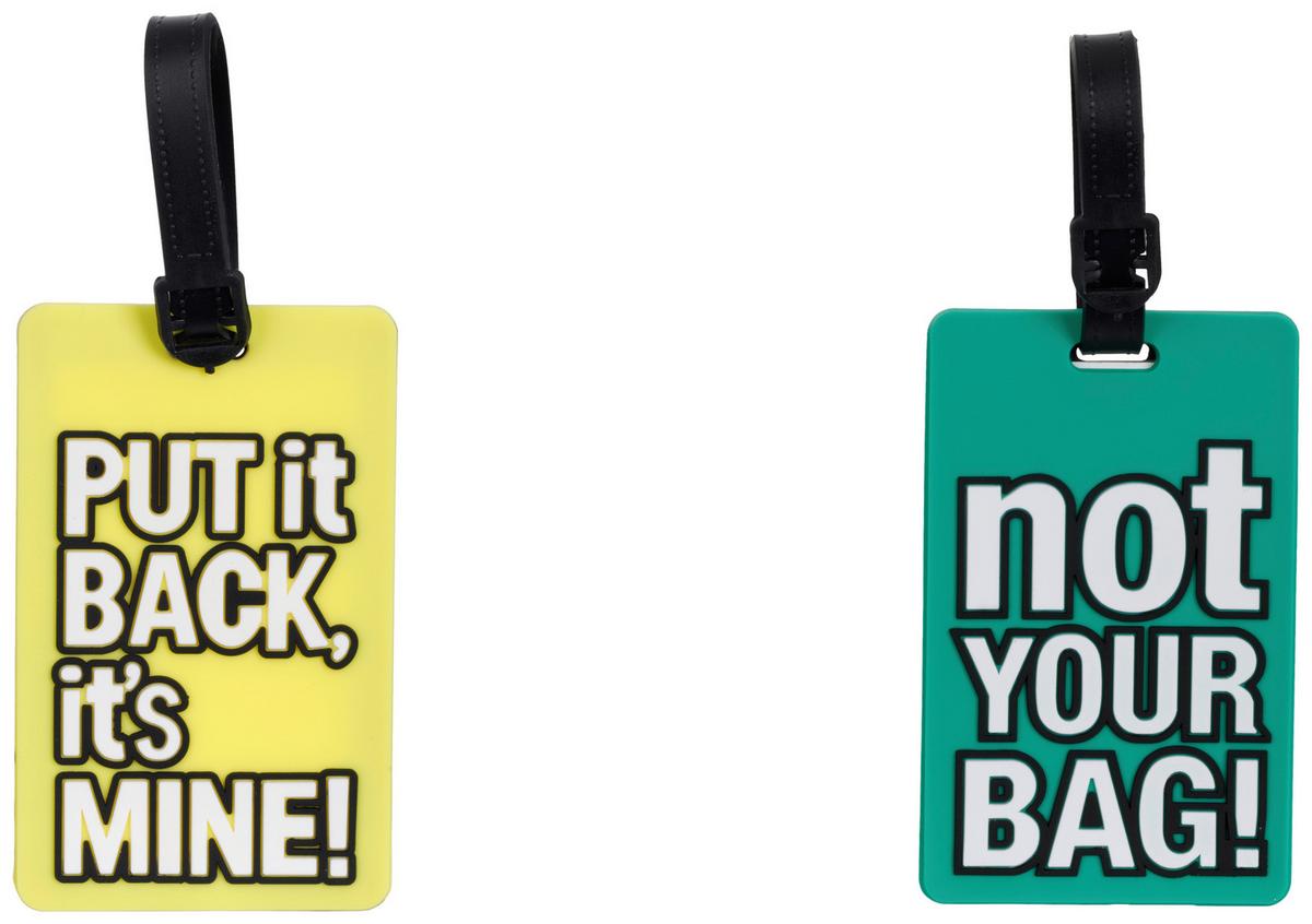 Bőrönd Jelölő Celine - sárga/fekete, Konventionell, műanyag (6,5/10,5/0,5cm) - Ondega