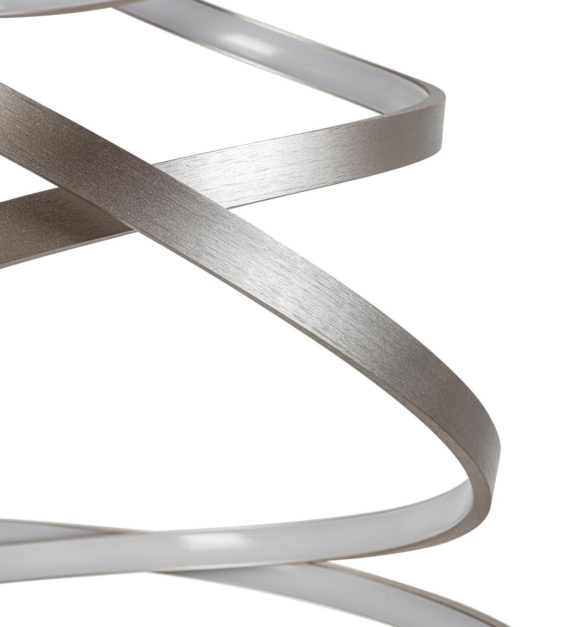 LED-Hängeleuchte Chantal - Champagner, Basics, Kunststoff/Metall (50/120cm) - Luca Bessoni