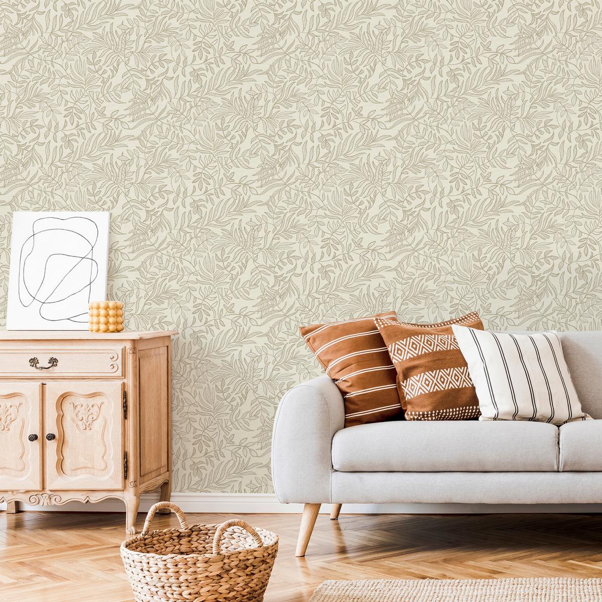 Vliestapete 118129 - Beige, Basics, Papier/Kunststoff (52/1005cm)