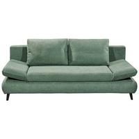 Schlafsofa Sunny 3dl Grün B: 212 Cm - Schwarz/Grün, KONVENTIONELL, Holzwerkstoff/Textil (212/88/101cm) - MID.YOU