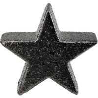 Dekostern Star, B/H: ca. 10/10cm - Schwarz, MODERN, Keramik (10/10/3,5cm)