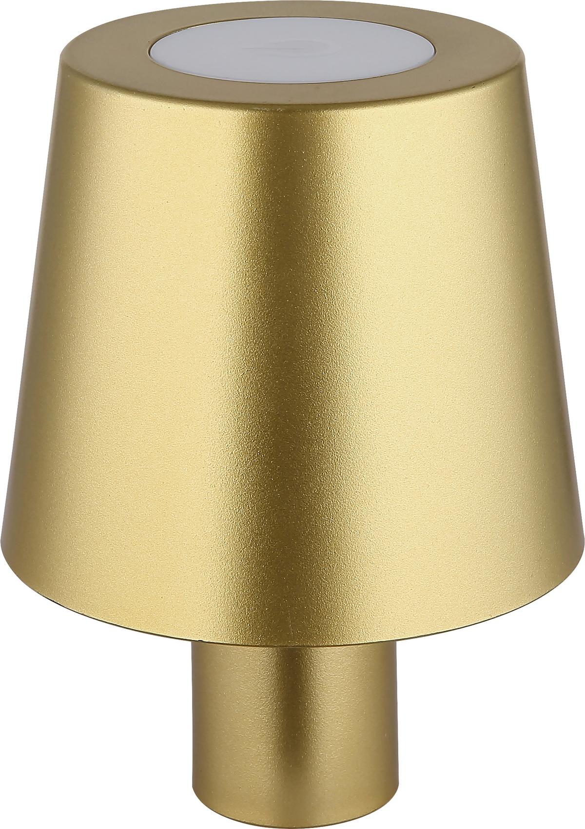 Akku-Tischleuchte Marvina - Goldfarben, MODERN, Kunststoff (10,5/14cm) - Luca Bessoni