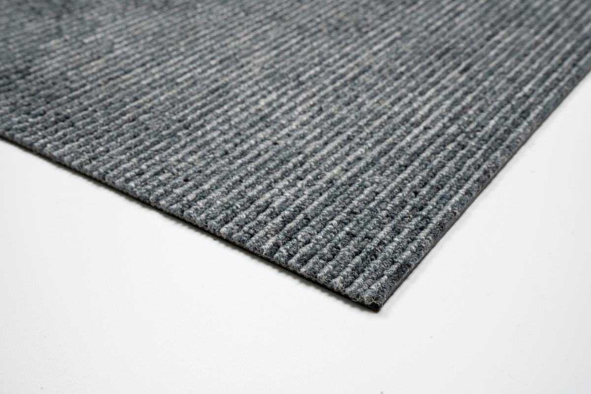 Teppichfliese Graublau Marmaris 50x50 cm Florhöhe 3mm - Graublau, Basics, Textil (50/50cm)