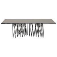 Couchtisch Stone - Schwarz, Design, Metall (140/60/43cm) - Livetastic